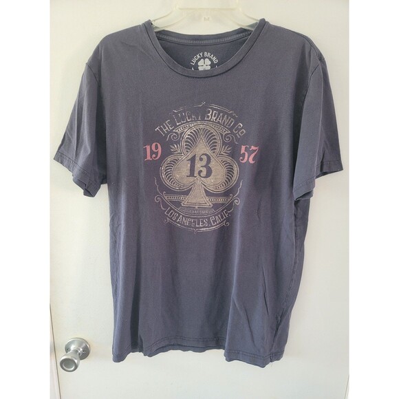 ShirtLucky Brand Short Sleeve Tshirt Men's Size Large "13 Los Angeles, CA" - Picture 1 of 8